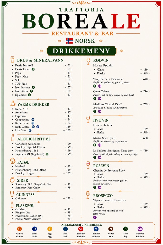 Drikkemeny